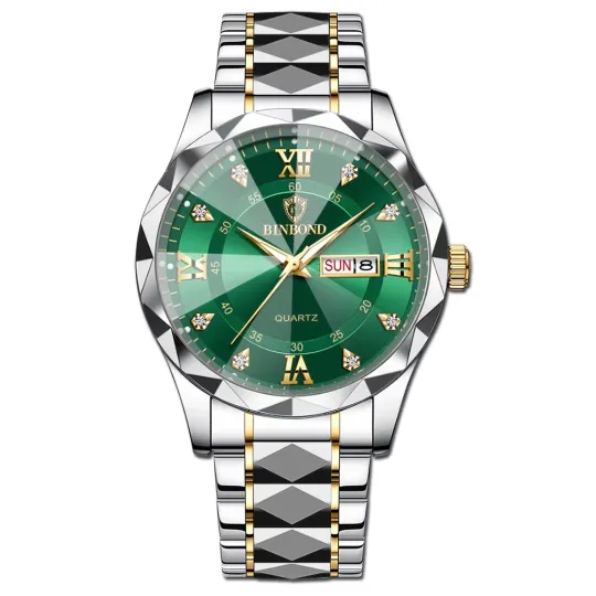 Royal Green Couple Watch Set